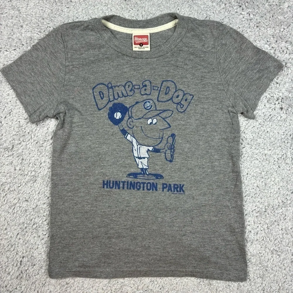 Huntington Park Shirt Boys 8 Dime a Dog Hot Dogs Chicago White Sox Baseball